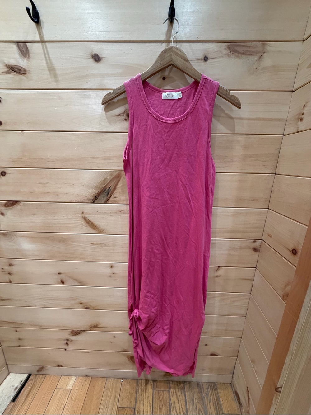 RD Style Pink Sleeveless Maxi Dress with Side Knot